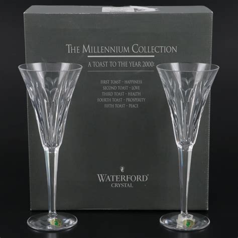 Waterford Crystal Millennium Series Love Toasting Fluted Champagne