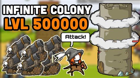 Grow Castle Infinite Colony Lvl Build Youtube