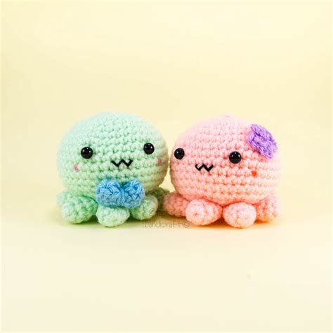 Octopus Couple Amigurumi Pattern Snacksies Handicraft Corner