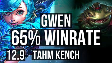 Gwen Vs Tahm Kench Top 65 Winrate 6 Solo Kills Kr Diamond 12