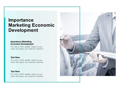 Importance Marketing Economic Development Ppt Powerpoint Presentation