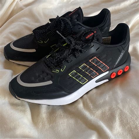 Adidas La Trainer Black Multi Color Trim Sneakers - Gem