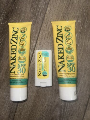 The Naked Bee Reef Safe Zinc Sunscreen Pack Spf One Zinc Stick Spf