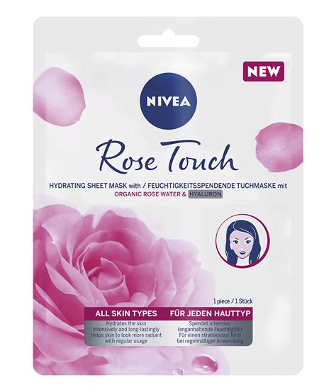 Tuchmaske für intensive Feuchtigkeit NIVEA ROSE TOUCH