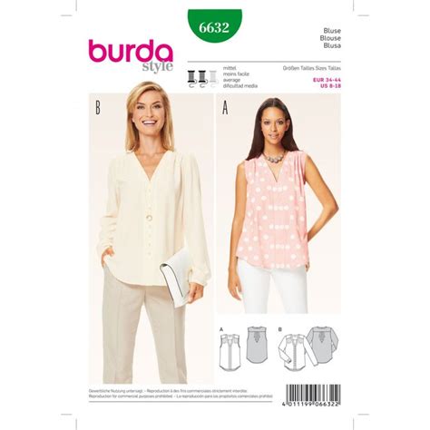 Blouse n6632 Collection Burda Printemps Eté 2016 Sewing clothes