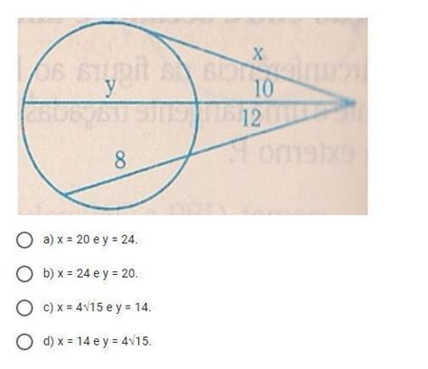 Na Figura Abaixo Determine As Medidas X E Y Indicadas Brainly Br