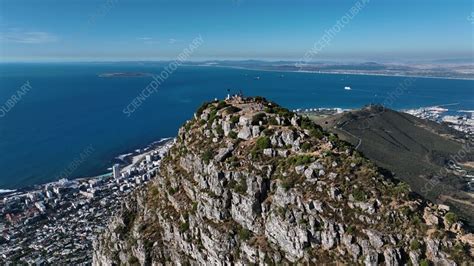 Aerial view of Table Mountain, Cape Town, South Africa - Stock Video ...