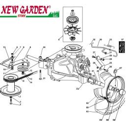 Explosionszeichnung Getriebe 72 Cm XF140HDM Rasentraktor CASTELGARD