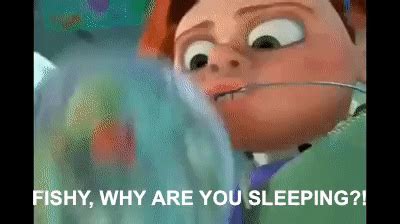 Fishy?! WHY ARE YOU SLEEPING? Darla Finding Nemo on Make a GIF