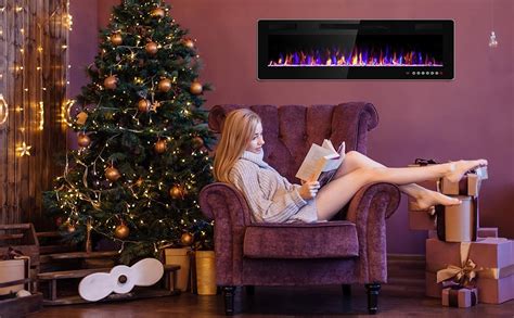 Amazon Electactic Inches Electric Fireplace Recessed And Wall