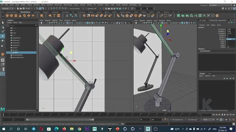 Maya 2022 Tutorial Model Rendering Rigging Animation A Lamp Day02