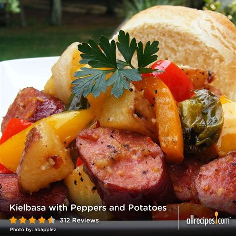 Kielbasa With Peppers And Potatoes Recipe Stuffed Peppers Recipes Kielbasa Recipes