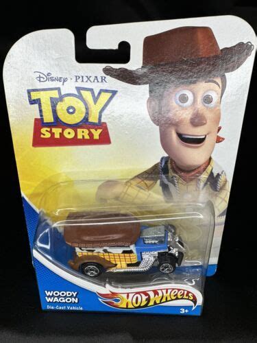 Rare Collectors Disney Pixar Hot Wheels Mattel Toy Story Woody Wagon