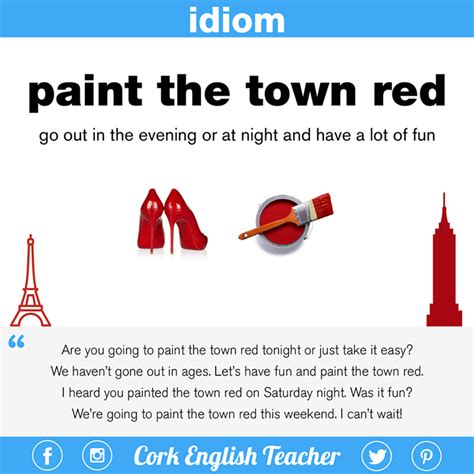 Paint the town red meaning idiom - limfaart