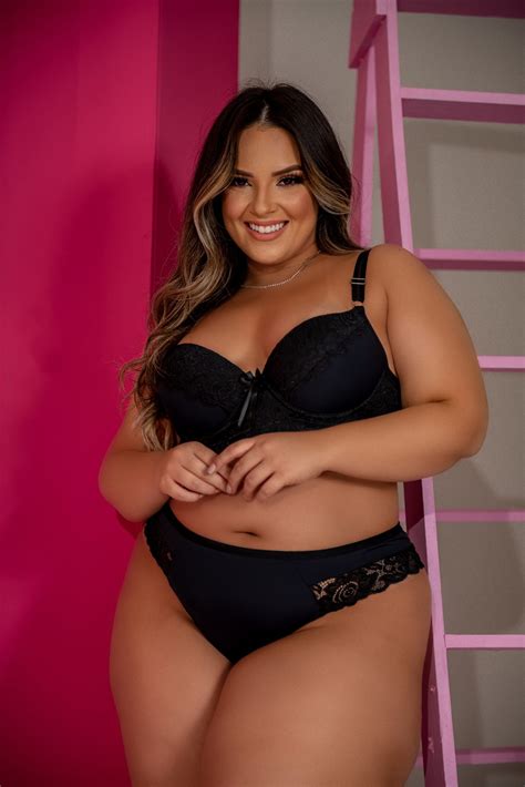Conjunto Lingerie Plus Size Apaixonante Dygirl Cat Logo Online