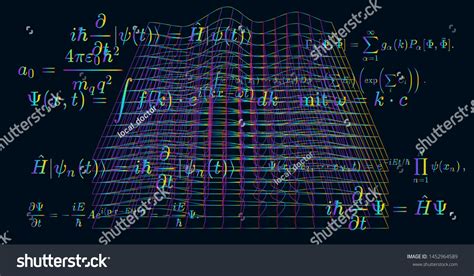 Quantum Mechanics Formulas Erwin Schrodinger Schroedinger Stock Vector ...