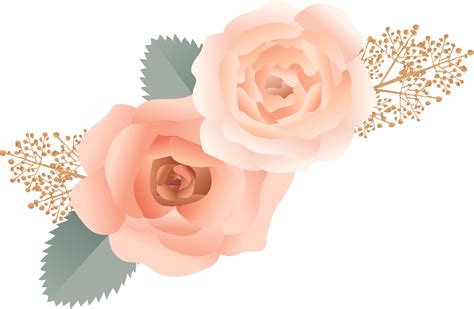 Rose Flower Design Border Png Best Flower Site