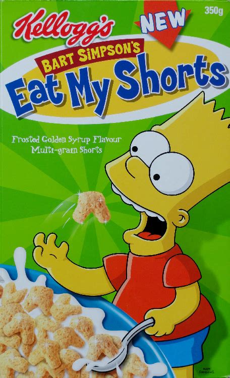 2003 Bart Simpson’s Eat My Shorts issued by Kelloggs