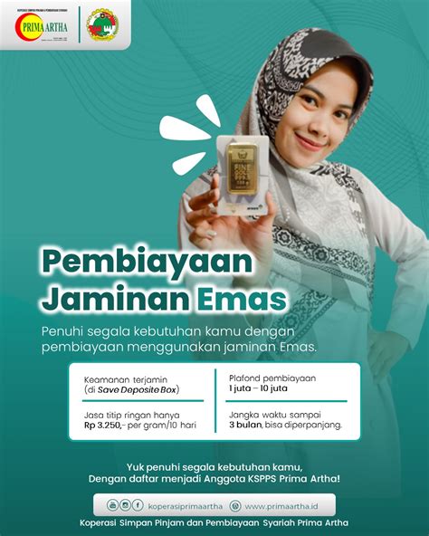 Pembiayaan Jaminan Emas Di Prima Artha Prima Artha Berita