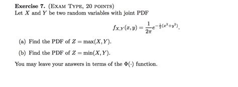 Solved Let X And Y Be Two Random Variables With Joint Pdf