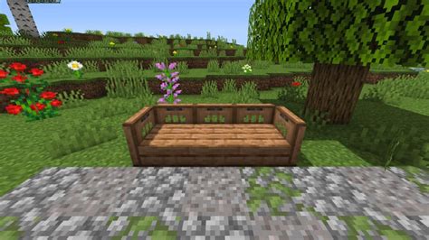 Wicker Bench Swing By Cathialoria Minecraft Build Tutorial