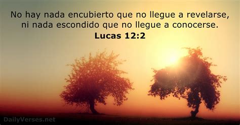 11 de noviembre de 2020 Versículo de la Biblia del día Lucas 12 2