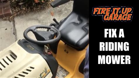 How To Fix The Steering On Cub Cadet Riding Lawn Mower Steering Gear