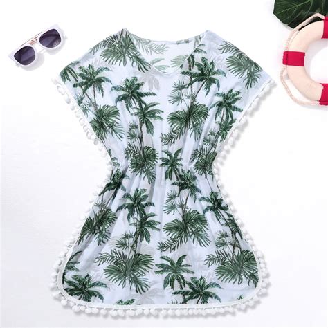 Girls Summer Swimsuits Cover Ups Teen Girl Beach Bikini Coverup Swimwear Wraps Size