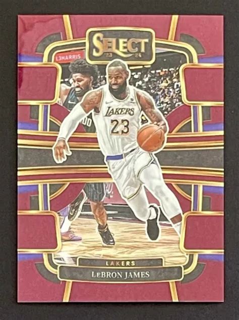 2023 24 PANINI SELECT Pallacanestro Lebron James Concourse Maroone