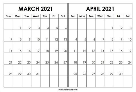 March April 2021 Calendar Notes Free Printable Calendar Monthly