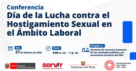 Conferencia Gratuita Servir Día De La Lucha Contra El Hostigamiento