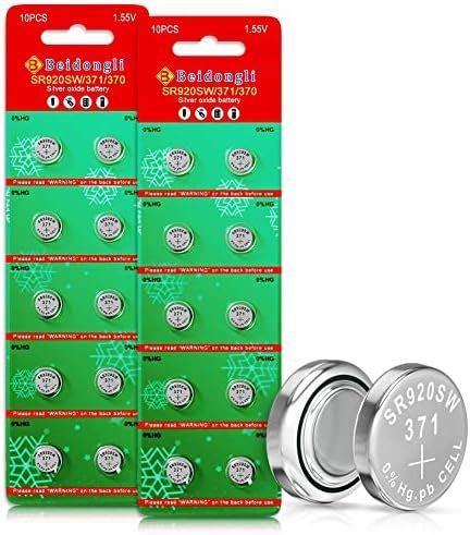 SR920SW Batteries Button Cell AG6 371 V371 Pack Of 10 SR920SW 1 5V