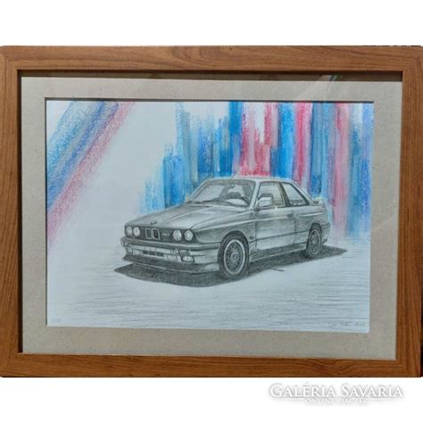 Bmw e30/m3 pencil drawing, pastel background - Pictures, drawings ...