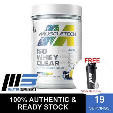 Muscletech Iso Whey Clear Servings Whey Protein Isolate Fast