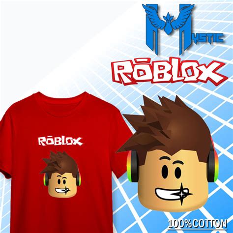 Roblox Logo Head High Quality Cotton Adult And Kiddie Size Kids Unisex