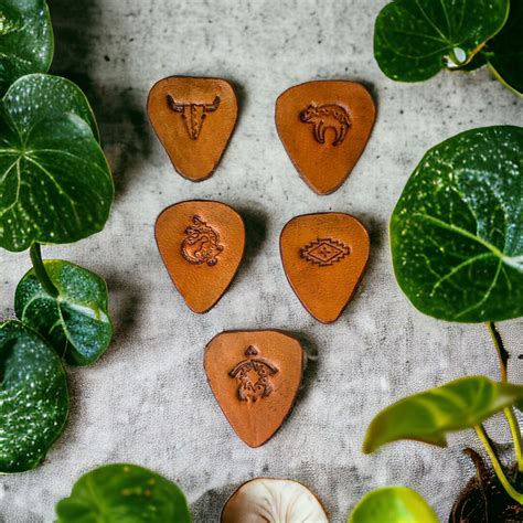 Handmade Leather Ukulele Picks Genuine Leather Picks For Nylon Strings