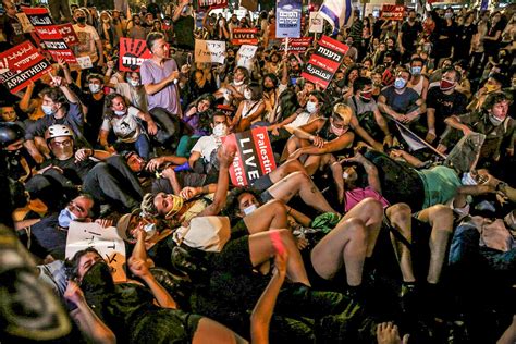 Thousands Protest Israeli Annexation In Tel Aviv Bernie Sanders Calls