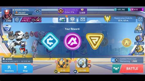 Mech Arena Waves Bishal Get St Place Fortunes Credits A Coins Create