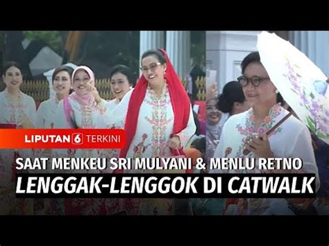 Istana Berkebaya Menkeu Sri Mulyani Hingga Menlu Retno Lenggak Lenggok