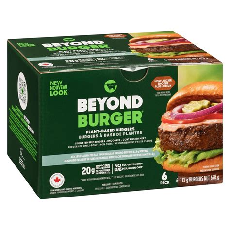 Beyond Meat Burger 6 Pack 1 X 678 Grams Shipped To Nunavut The