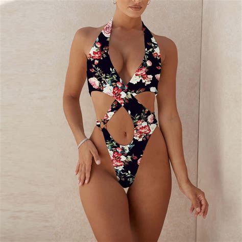 Abcnature Women S One Piece Swimsuit High Waisted Bikini Swimsuits