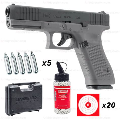 Pistolet Glock 17 Gen5 Black Tungsten Gray CO2 Cal 6mm Puissance 2