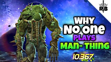 This Is Why No One Plays Man Thing In Marvel Contest Of Champions Mcoc Champion Review Youtube