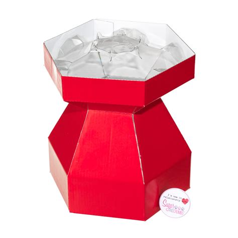 Cupcake Bouquet Box RED With Invisi Tray Sugar And Crumbs