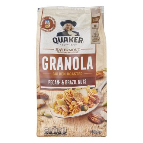 Quaker Havermout Granola Pecan Brazil Nuts Zak Gram