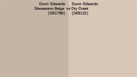 Dunn Edwards Steveareno Beige Vs Dry Creek Side By Side Comparison