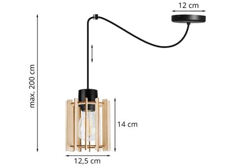 Lampa Wisz Ca Typu Paj K Timber Regulowana Jedna Ar Wka E