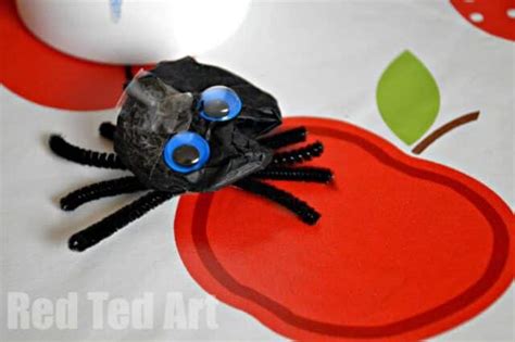 Incy Wincy Spider - Red Ted Art - Kids Crafts