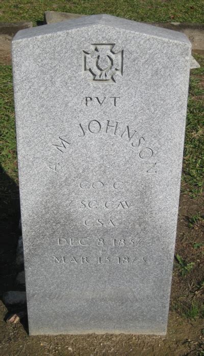 Capt A M Johnson Find A Grave Memorial