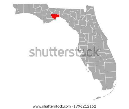 WAKULLA-COUNTY-MAP Stock Vector Images - Avopix.com